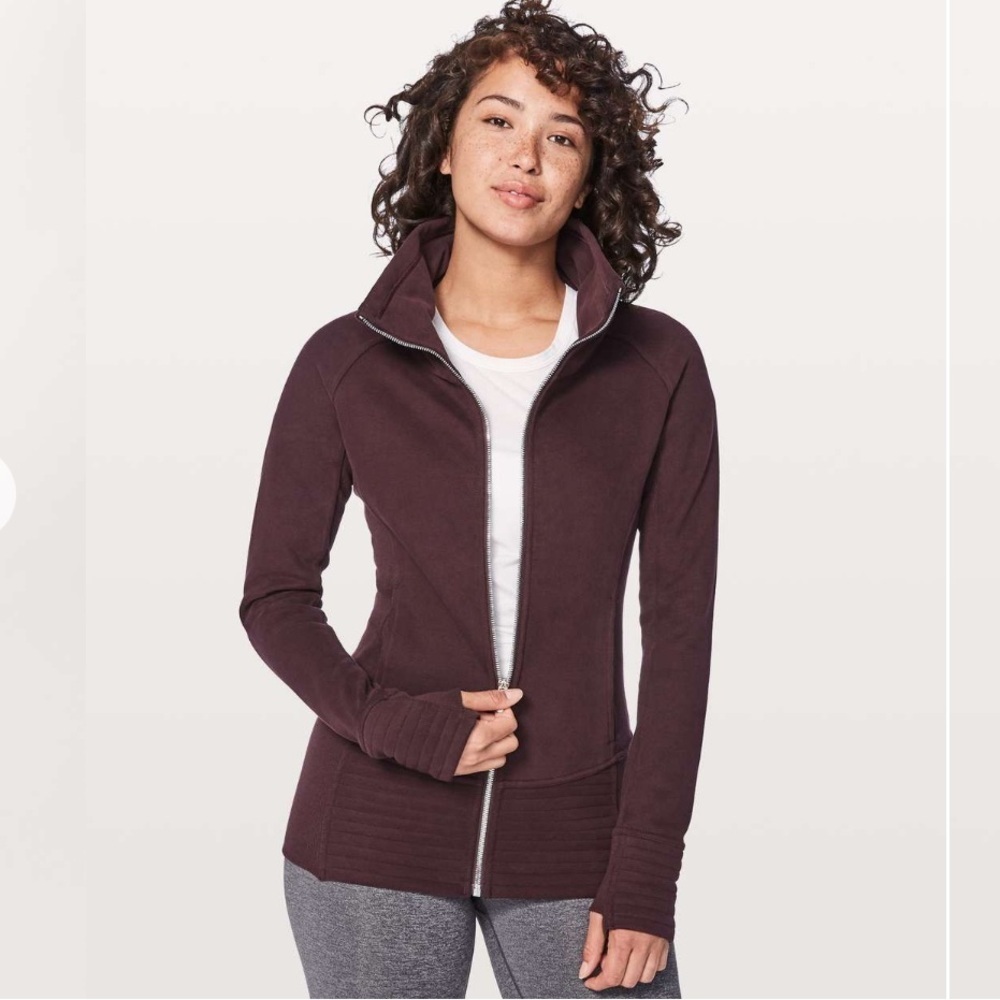 Lululemon radiant jacket 2 im black cherry Women's Burgundy Jacket